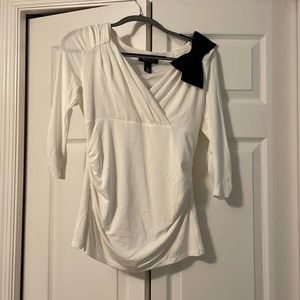 White House Black Market 3/4 wrap top size small NWT